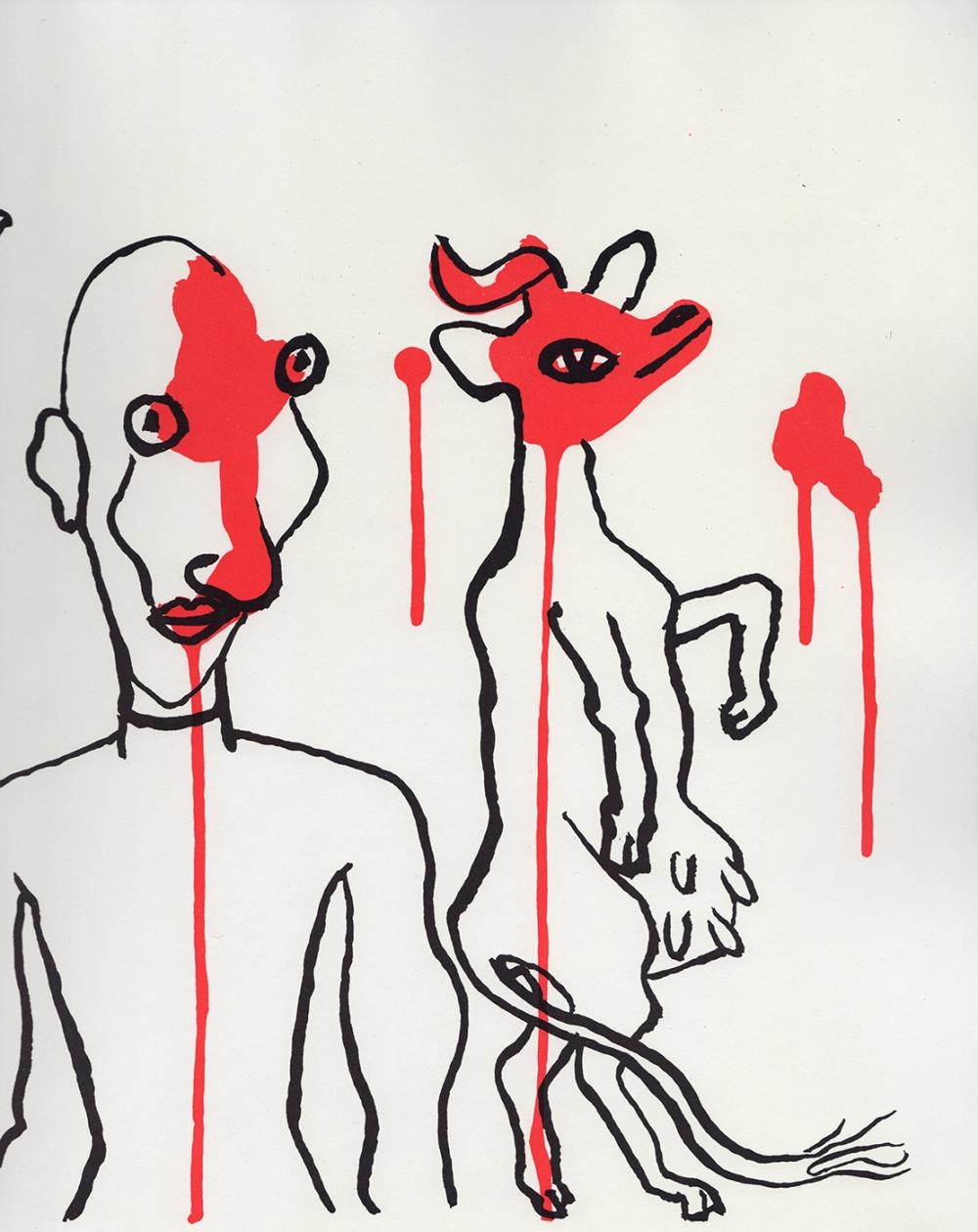 Artwork by Alexander Calder, Composition III, Made of Color Lithograph