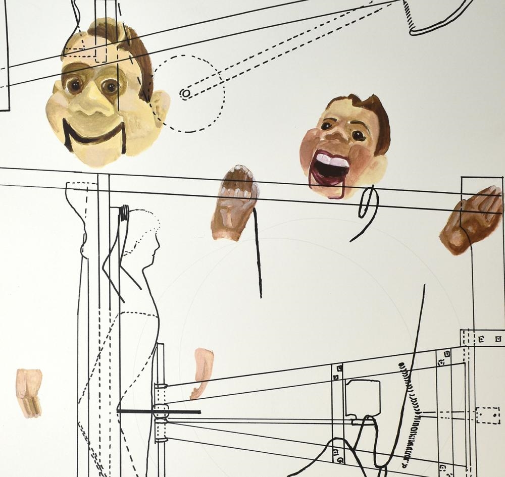 Artwork by Tony Oursler, Howdy Doody, Made of Original color Lithograph on wove paper