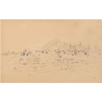 Feldarbeit - Camille Pissarro