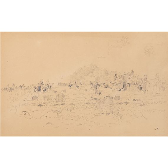 Feldarbeit by Camille Pissarro, 1648