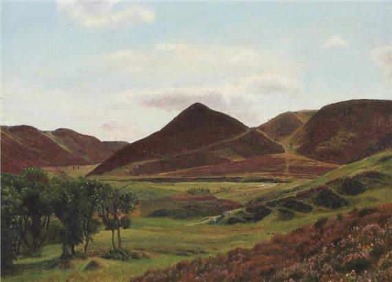 Landscape with heather hills near Ry - Vilhelm Kyhn