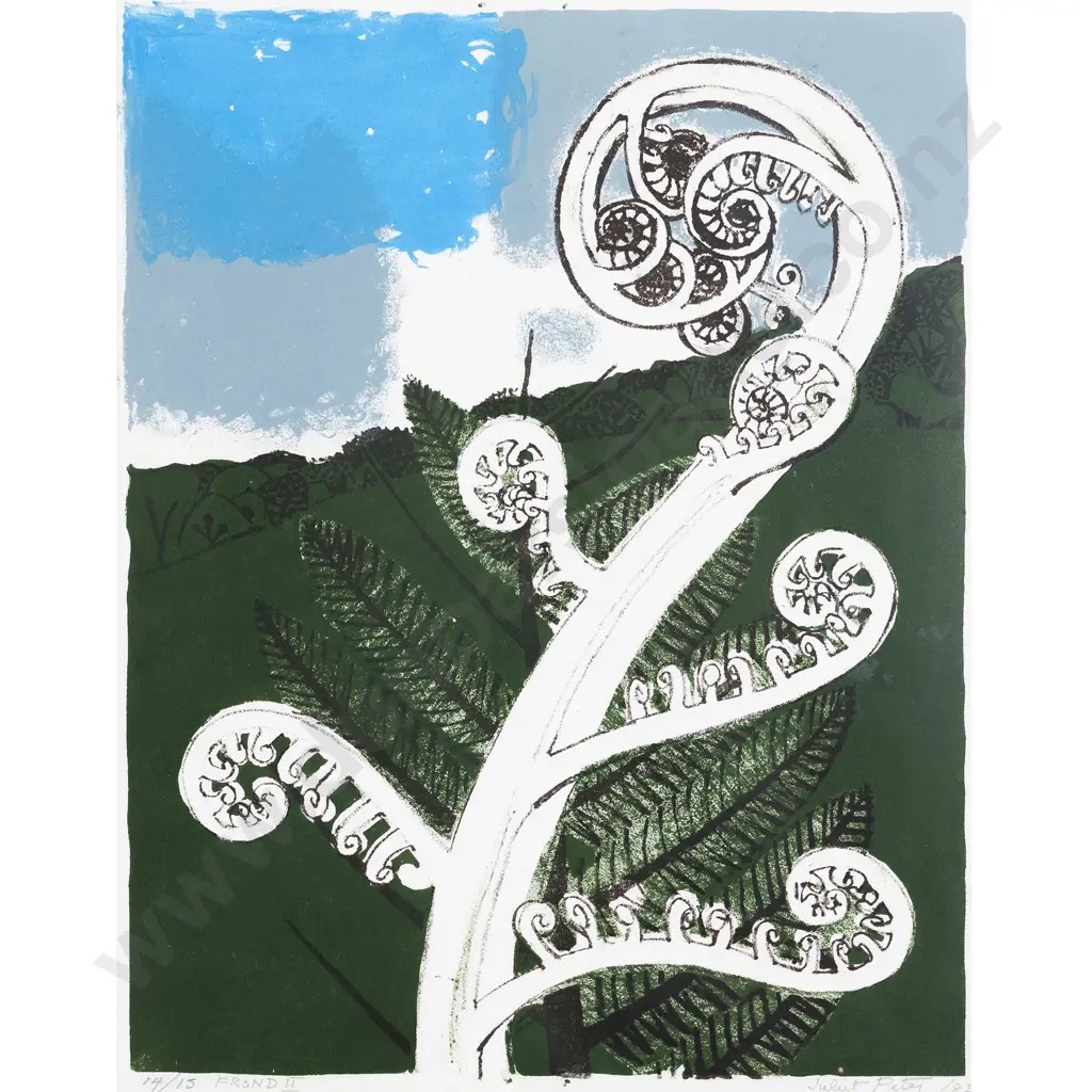 Artwork by Juliet Peter, Frond II, Made of Lithograph