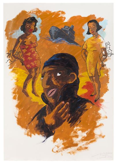 Robert Colescott
(American, 1925-2009)
Memories of a Land-Locked Sailor, 1990 - Robert Colescott