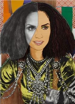 Mickalene Thomas
(American, b. 1971)
The Inversion of Racquel #2, 2021