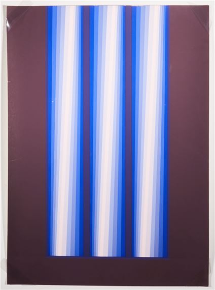 Drei blaue Lichtstreifen - Axel Dick