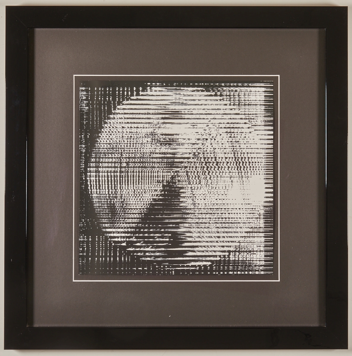 Artwork by Heinz Mack, Kombinationsspiel, Made of 2-Farben-Siebdruck/Weißen Chromolux-Karton