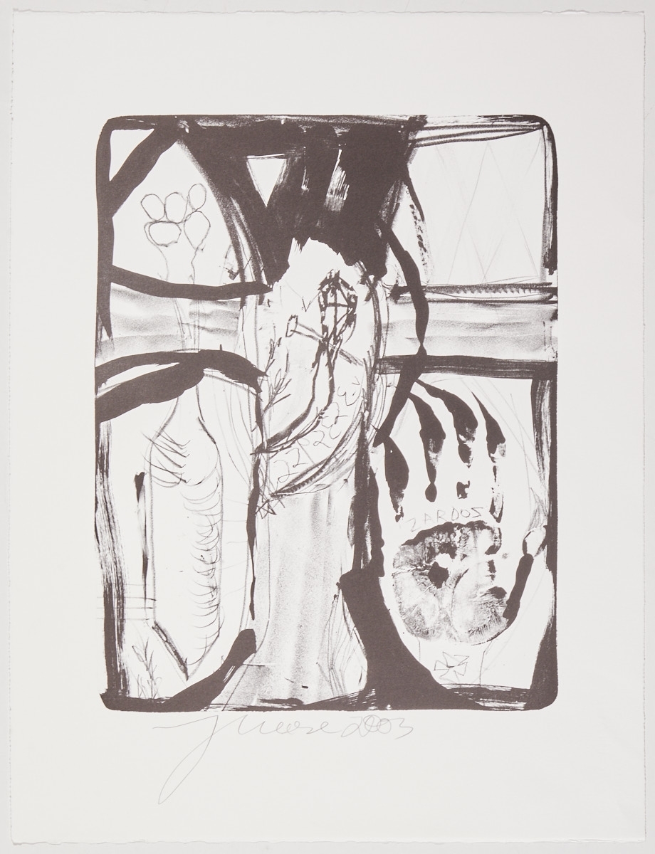Artwork by Jonathan Meese, Die Erntegöttin, Made of Lithografie/Papier