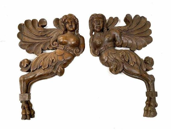 Angelical Figures - Continental School, 19th Century