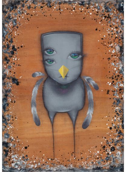 Hand Finished Wooden Bird #1 - My Dog Sighs