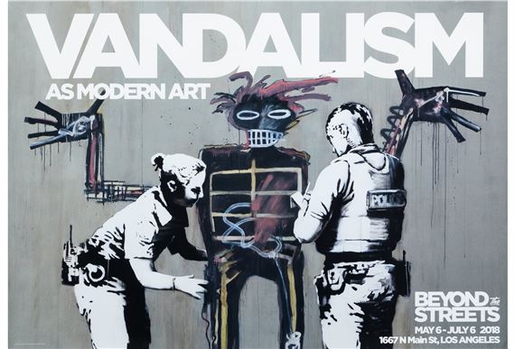 Vandalism As Modern Art, exhibition poster - Banksy