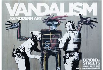 Vandalism As Modern Art, exhibition poster