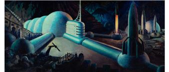 Moon City, Collier's magazine interior - Alexander Leydenfrost