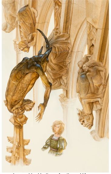 John Howe | Cathédrale book interior (1987) | MutualArt