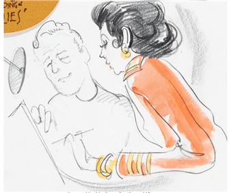 Follies; In Buddy's Eyes study (two works) - Hilary Knight