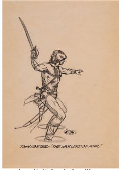 John Carter- The Warlord of Mars study, Heavy Metal magazine - Clyde Caldwell