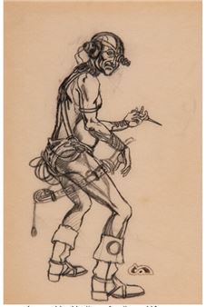 Ras Thavas- The Mastermind of Mars study, Heavy Metal magazine, - Clyde Caldwell