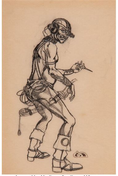 Ras Thavas- The Mastermind of Mars study, Heavy Metal magazine, - Clyde Caldwell