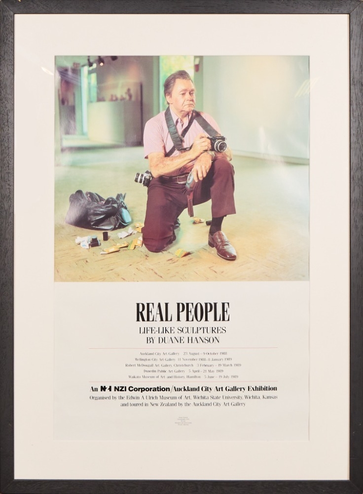 Artwork by Duane Hanson, A Duane Hanson Exhibition Poster