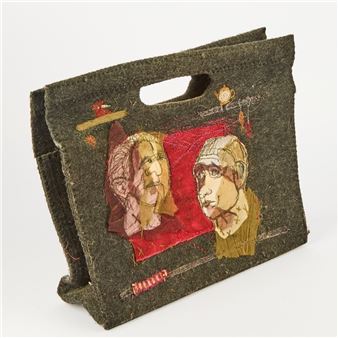 Hand Embroidered Felt Tote - Freda Brierley