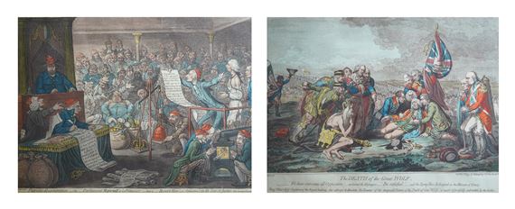 The Death of the Great Wolf - James Gillray