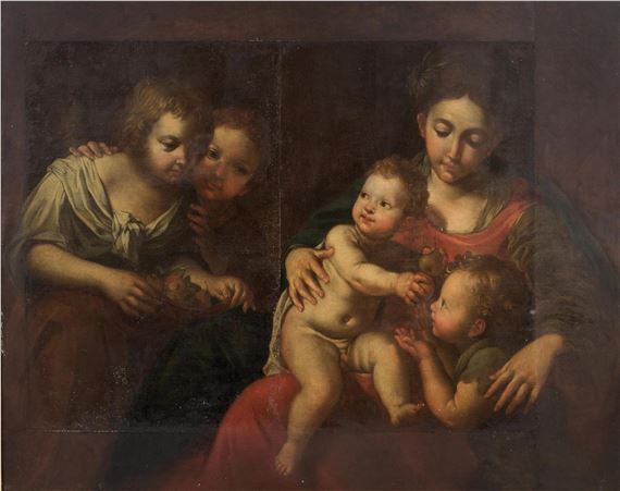 The Madonna and Child with the infant Saint John the Baptist and Angels - Domenichino