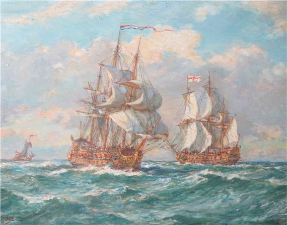 On the Way to Trafalgar by Bernard Finegan Gribble