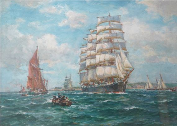 Shipping off the Coast - Bernard Finegan Gribble