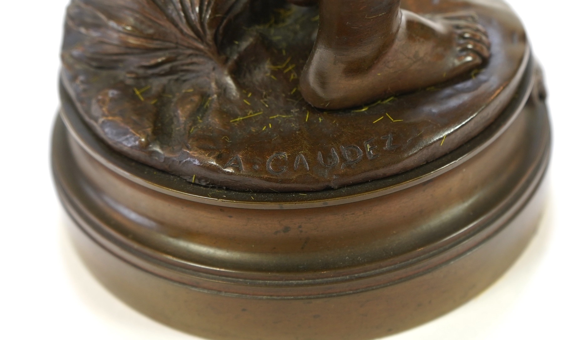 Artwork by Adrien Etienne Gaudez, Mignon, Made of Bronze