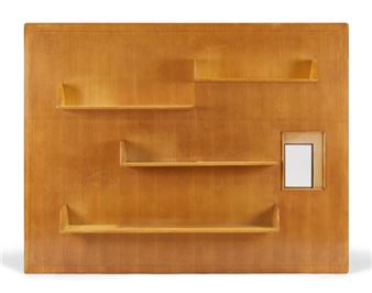 Unique wall mounted shelves with inset picture frame - Gio Ponti
