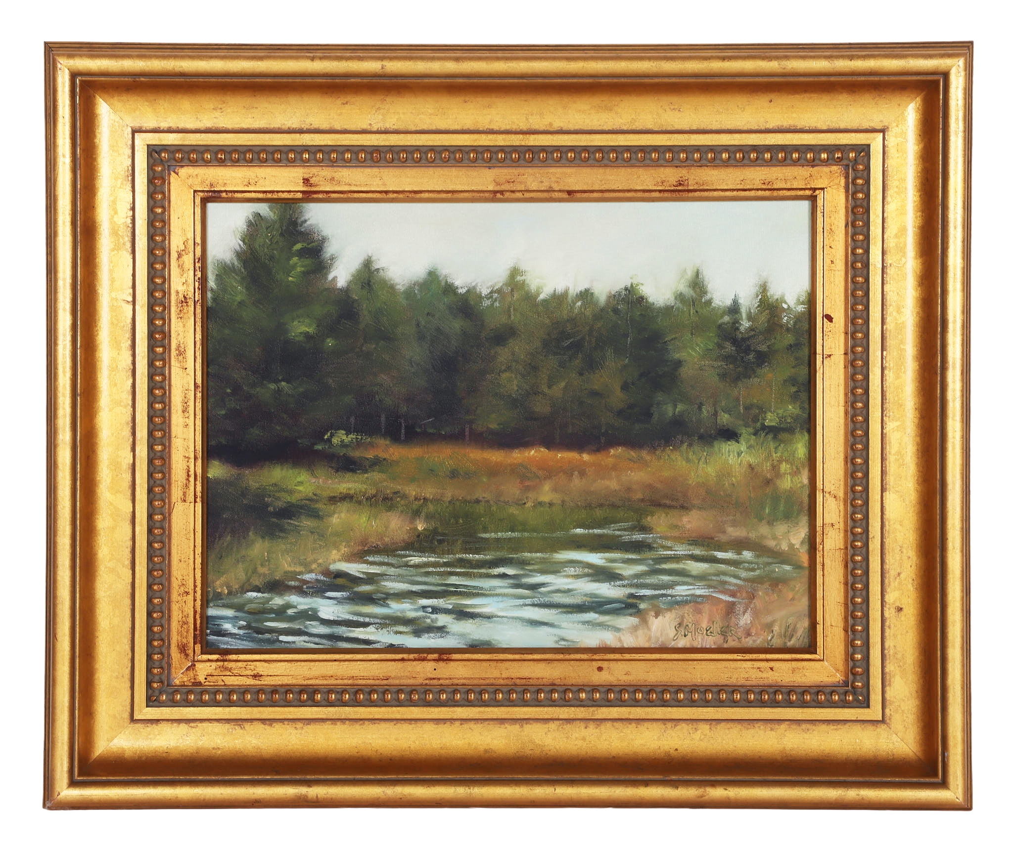 Artwork by Stan Moeller, Inlet at Blue Hill, ME, Made of Oil On Panel