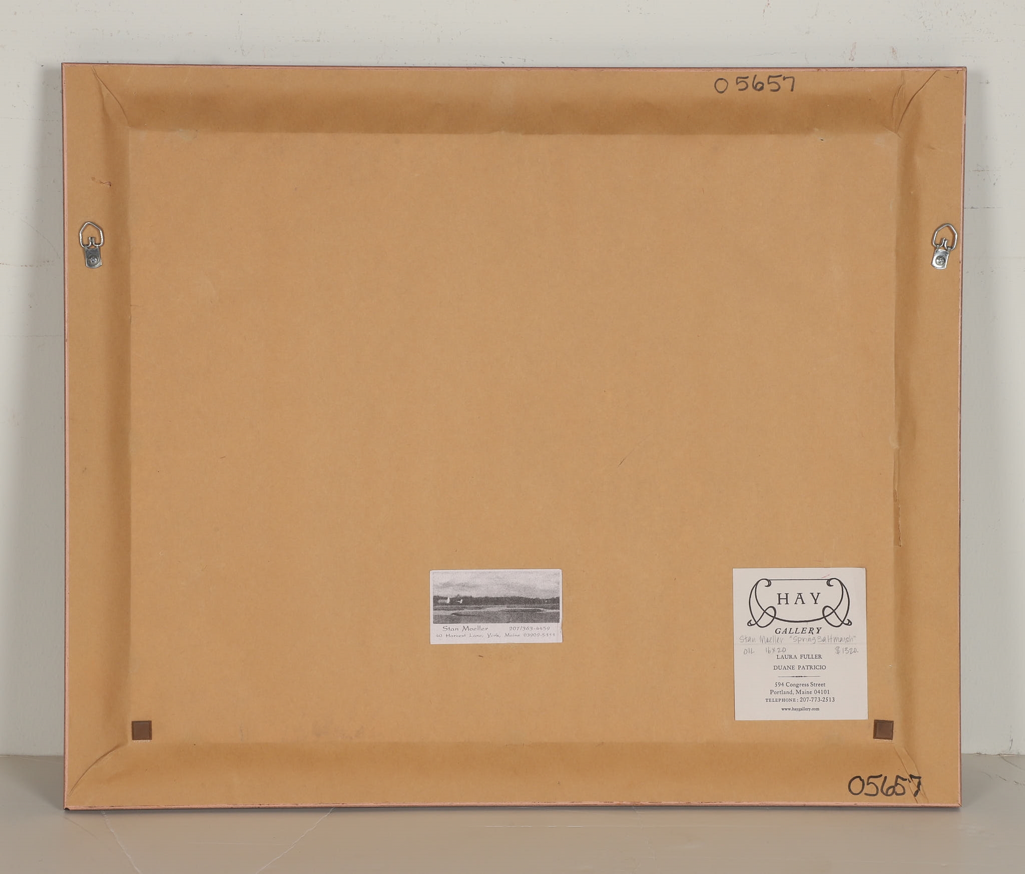 Artwork by Stan Moeller, Spring Salt Marsh, Maine, Made of Oil On Canvas