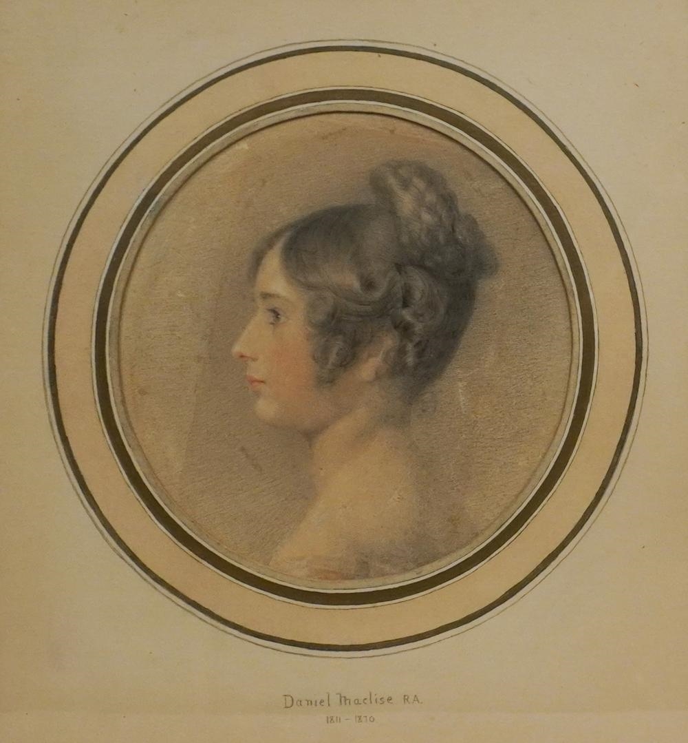 Artwork by Daniel Maclise, Portrait of a Woman, Made of Watercolor And Gouache On Paper