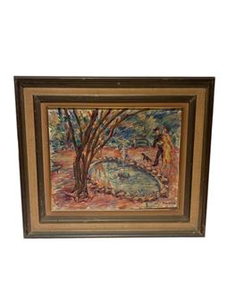 Villa Celimontana, water basin in Rome - Kurt Hinrichsen