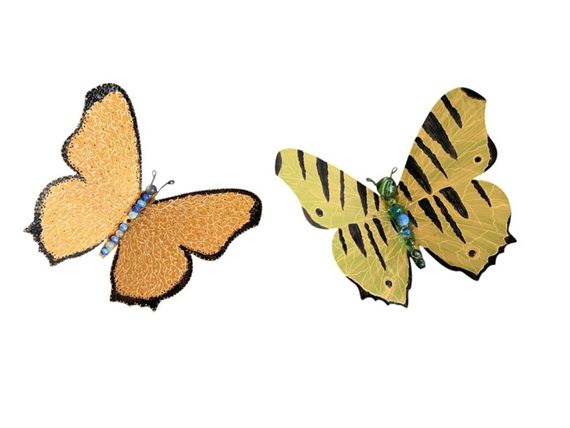 Suite of 2 large butterflies - Joy de Rohan Chabot