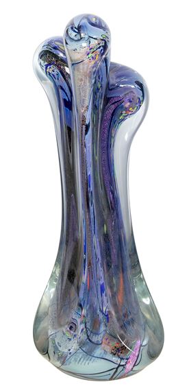 Art Glass Sculpture by Rollin Karg, 2000