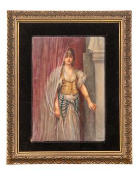 Painted Porcelain Plaque