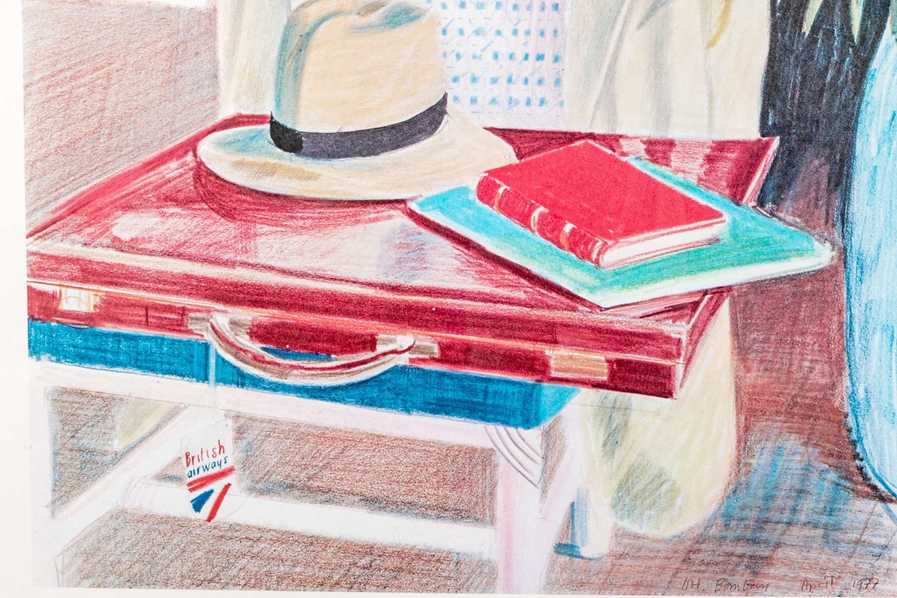 Artwork by David Hockney, Still Life, Taj Hotel, Bombay, Made of Poster Print