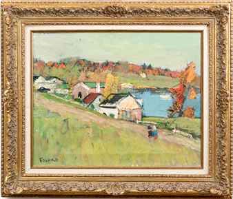 Village Landscape - Josef Foshko