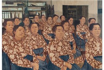 Pamela Phatsimo Sunstrum explores intimacy amid conflict in "Parabellum" at Galerie Lelong