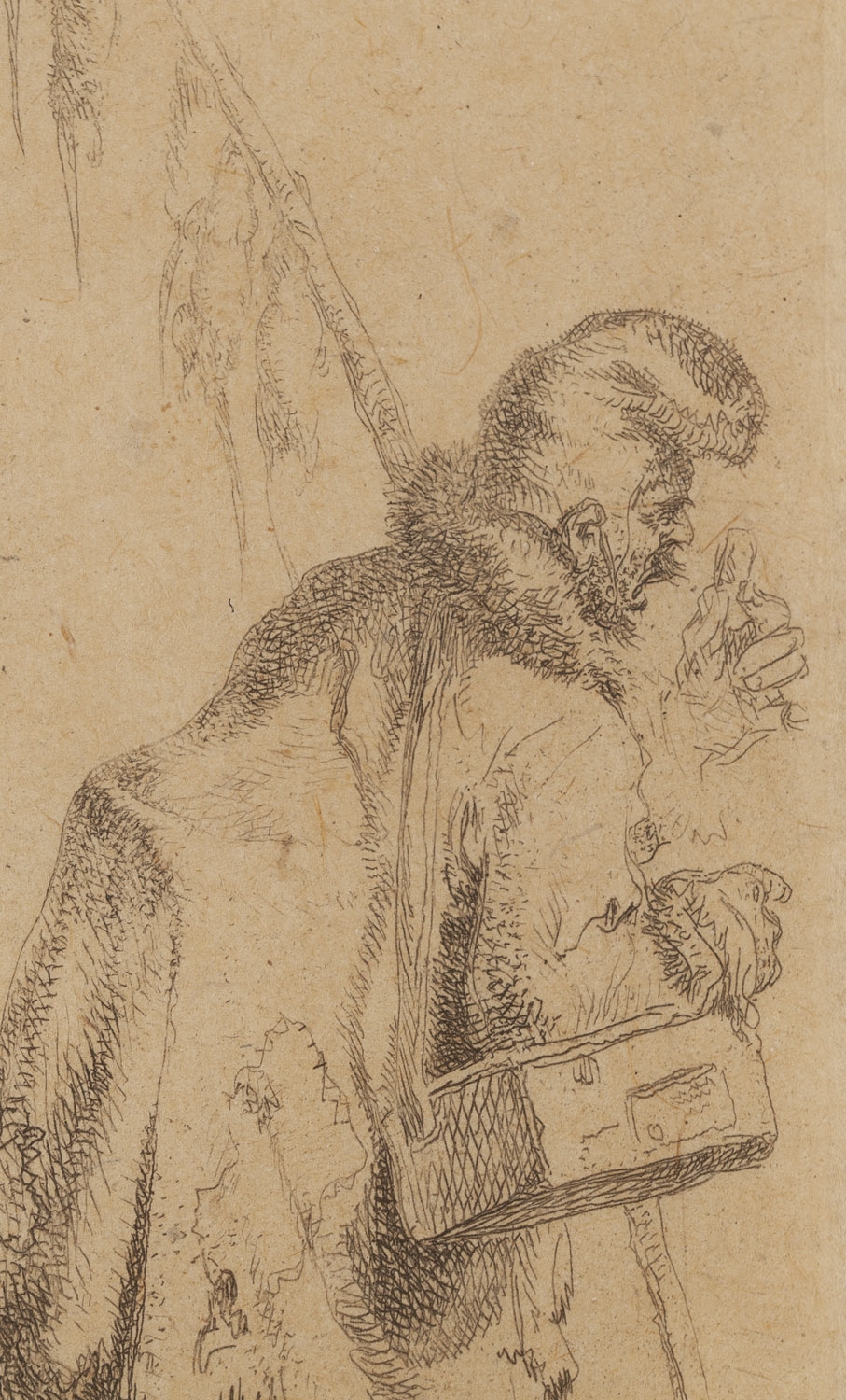 Artwork by Jean-Pierre Norblin de La Gourdaine, Sprzedawca trucizny na szczury, Made of Etching/Paper