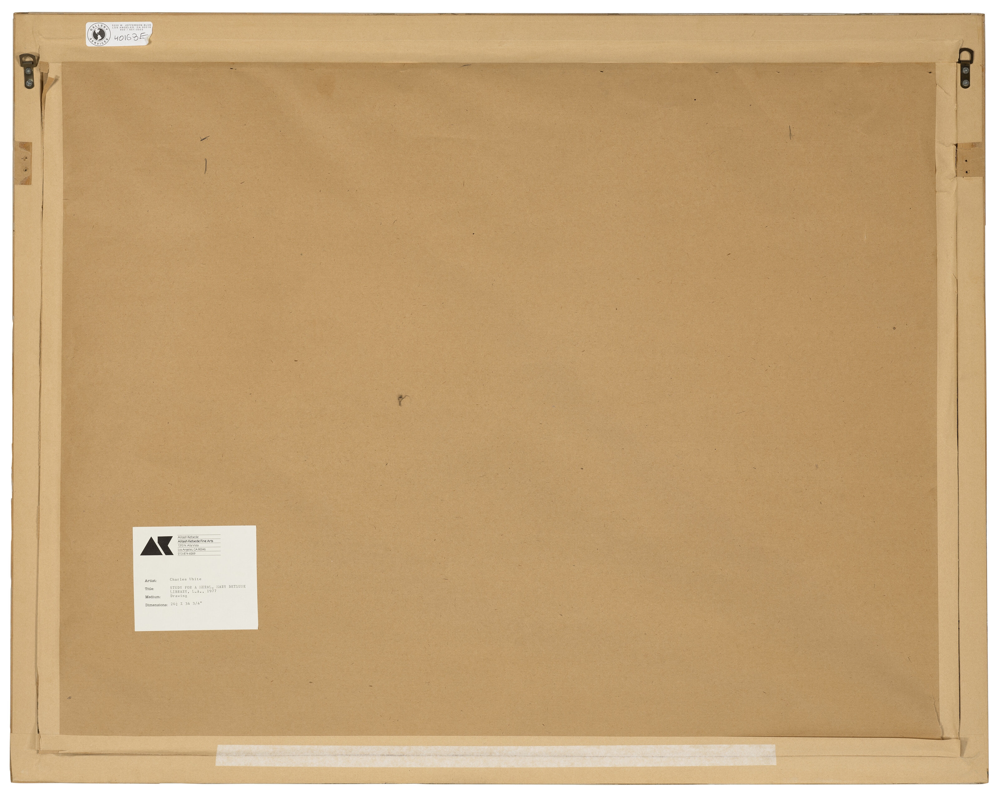 Artwork by Charles White, Study for 'Mary McLeod Bethune' Mural, Made of graphite on paper