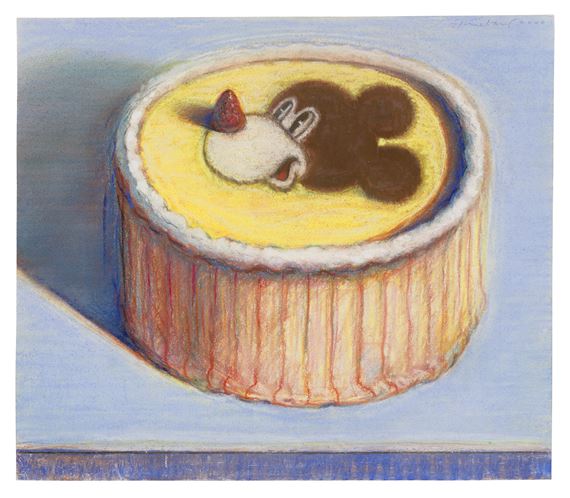 Wayne Thiebaud | Mickey Mouse Cake (2000) | MutualArt