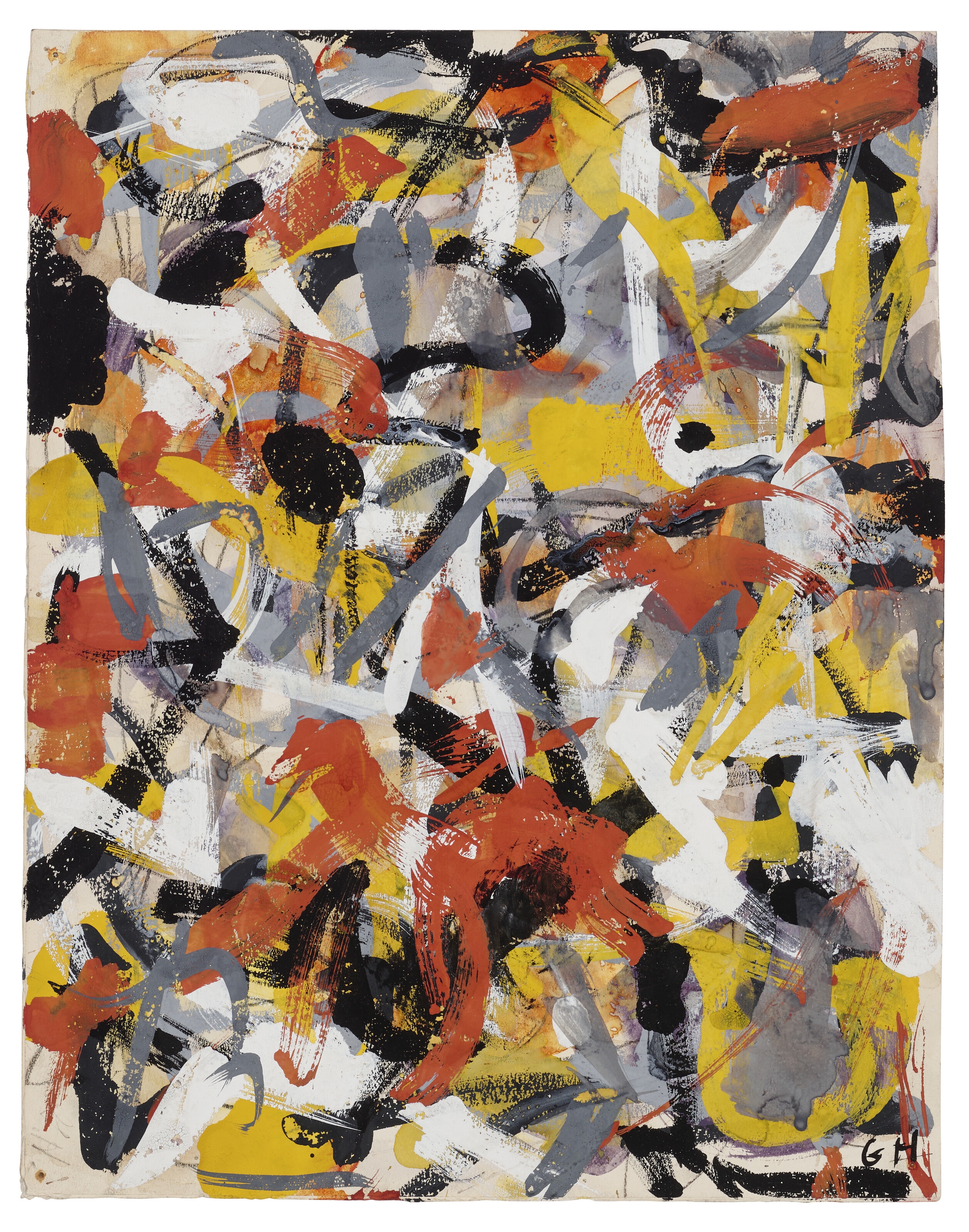 Artwork by Grace Hartigan, Untitled, Made of oil on paper