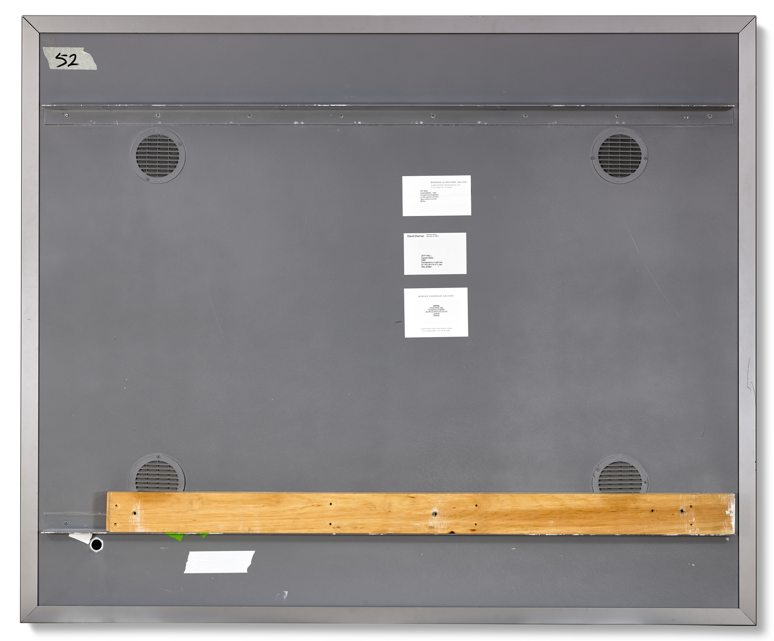 Artwork by Jeff Wall, Coastal Motifs, Made of lightbox