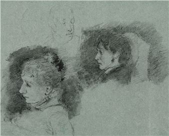 Etudes de profils - Paul Gauguin