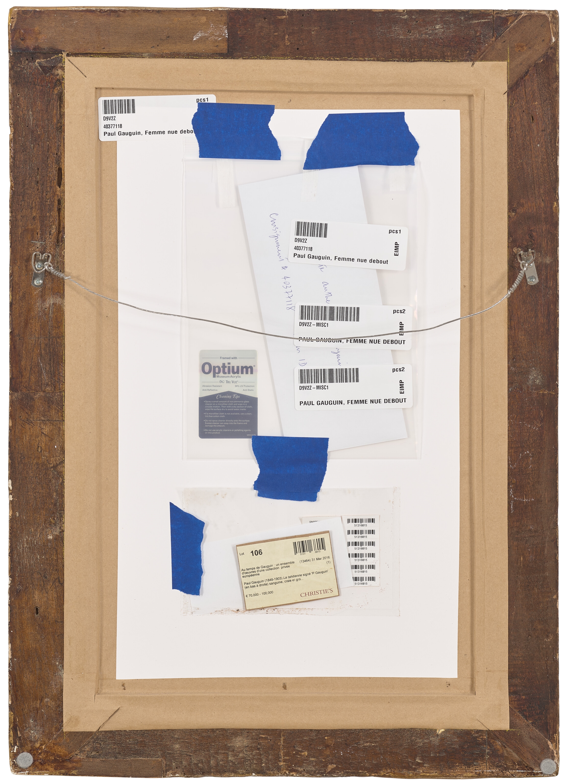 Artwork by Paul Gauguin, La Tahitienne, Made of offset