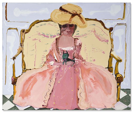 Lady With A Dog by Genieve Figgis, Painted in 2019