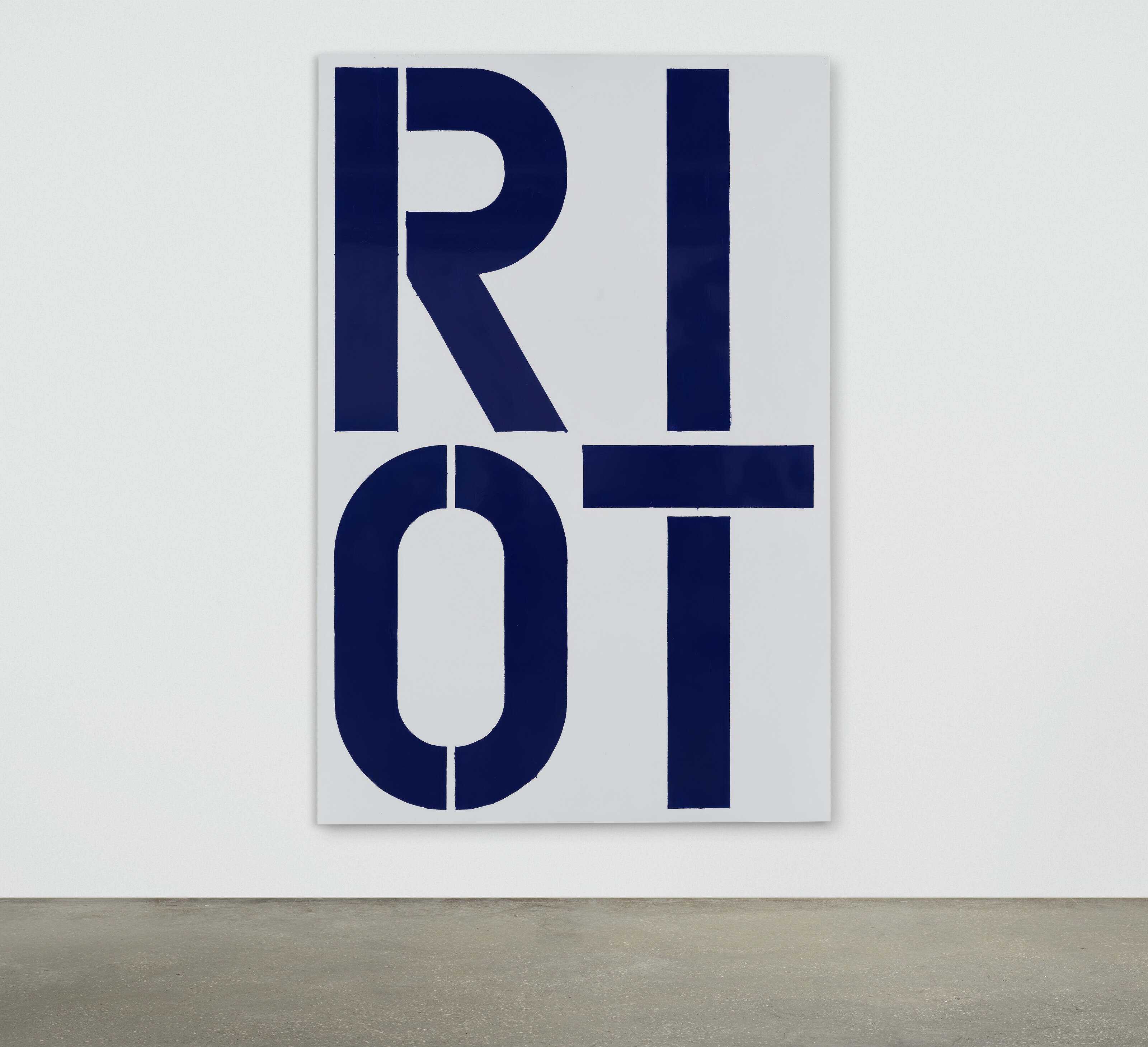 Christopher Wool | Untitled (RIOT) (1990) | MutualArt