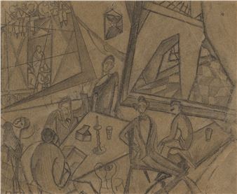 Sketch for Pancho Villa and Adelita - Frida Kahlo