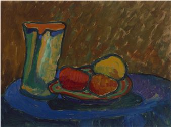 Krug und Apfel - Gabriele Münter